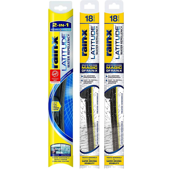 SET-R495079275-2-FRG Front, Driver and Passenger Side; Rear Wiper Blade, Frameless