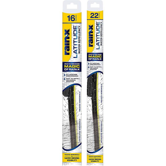 SET-R495079279-2-FRD Front, Driver or Passenger Side; Rear Wiper Blade, Frameless