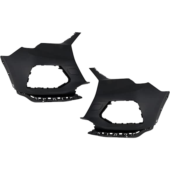 Front, Driver and Passenger Side Bumper Ends, Primed, For Models without S-Line Package, Parallel Park Assist Sensor and Parking Aid Sensor