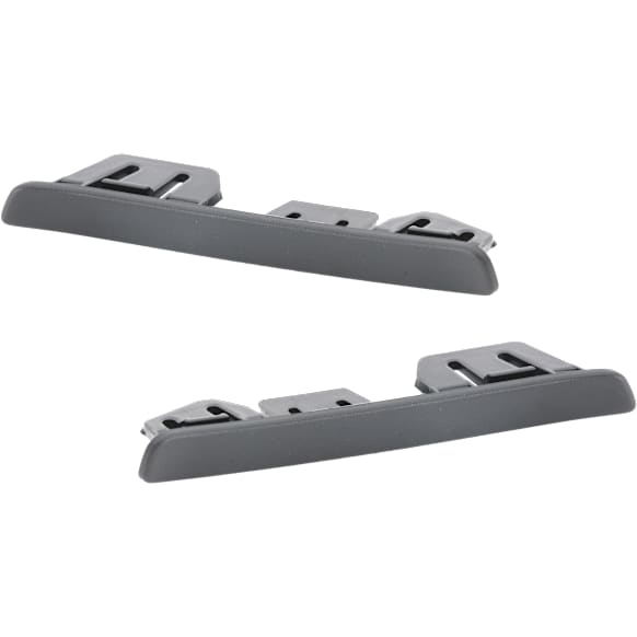 Rear, Driver and Passenger Side Bumper Trim, Textured Black