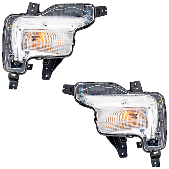 Front, Driver and Passenger Side Turn Signal Light, With bulb(s),, CAPA Certified