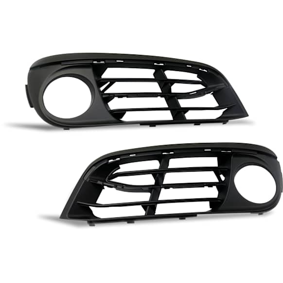 Front, Driver and Passenger Side Fog Light Trims, Textured Black