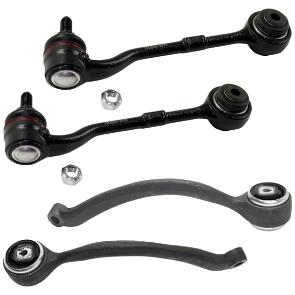 Front, Driver and Passenger Side, Lower, Frontward and Rearward Control Arm