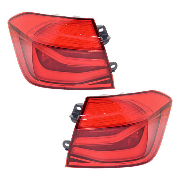 2017 BMW 330i Base - Driver and Passenger Side, Outer LED Tail Light, With bulb(s), Mounts on Body, OE Replacement