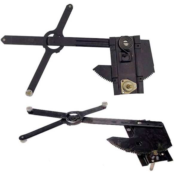 SET-RB740650 Front, Driver and Passenger Side OE Solutions Series Manual Window Regulator, Hand-Crank Type