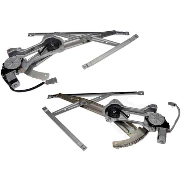 SET-RB741127 Front, Driver and Passenger Side OE Solutions Series Power Window Regulator, With Motor