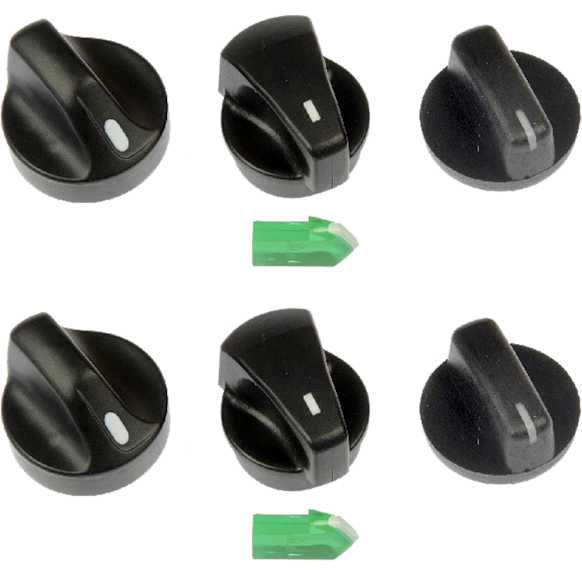 SET-RB76884-2 A/C Control Knob - Direct Fit, Set of 2