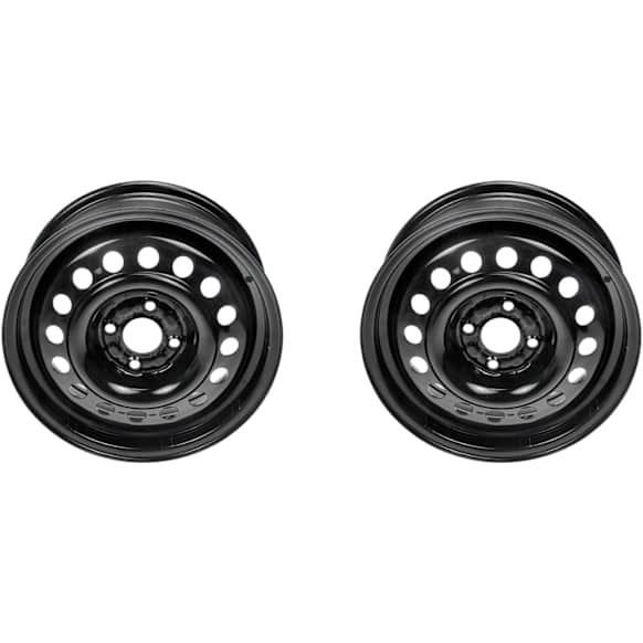 SET-RB939248-2 Steel Black Wheel, 15 in. X 5.5 in., 4 x 100 mm Bolt Pattern