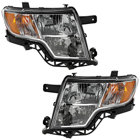 2010 Ford Edge - Driver and Passenger Side Halogen Headlight, With bulb(s), OE Replacement, Sport Utility