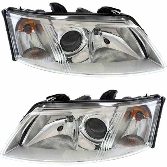 2007 Saab 9-3 - Driver and Passenger Side Halogen Headlight, With bulb(s), OE Replacement