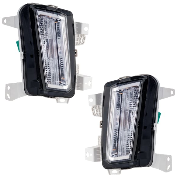 Front, Driver and Passenger Side Turn Signal Light, With bulb(s),, CAPA Certified