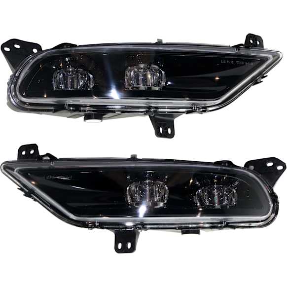 Front, Driver and Passenger Side LED Fog Light, With bulb(s)