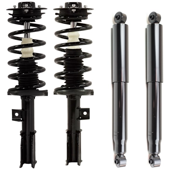 2015 Chevrolet Equinox - Front and Rear, Driver and Passenger Side Shock and Fully Loaded Strut, (Except 19 in. wheels)