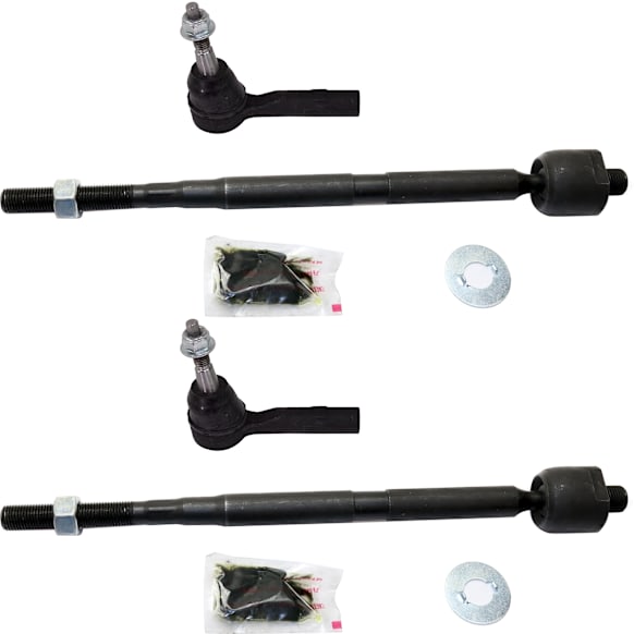Front, Driver and Passenger Side, Inner and Outer Tie Rod Ends