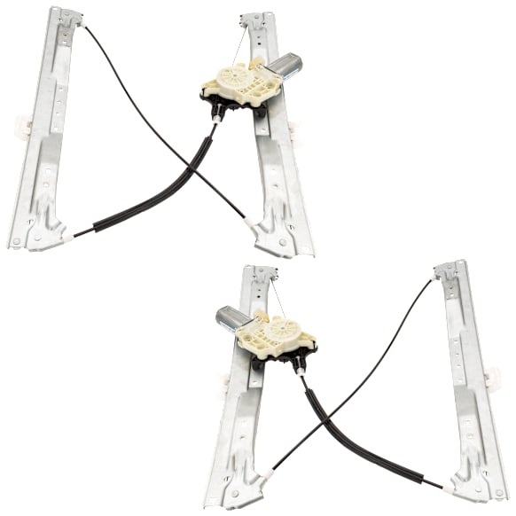 2013 Dodge Grand Caravan - Front, Driver and Passenger Side Power Window Regulator, With Motor, 6-Pin Plug