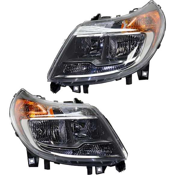 2019 Ram ProMaster 2500 - Driver and Passenger Side Headlights, with Bulbs, Halogen, without Daytime Running Light