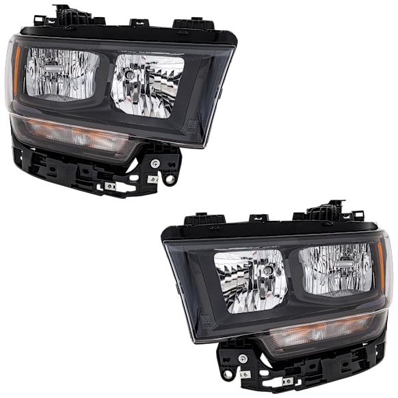 2019 Ram 2500 - Driver and Passenger Side Halogen Headlight, With bulb(s), OE Replacement
