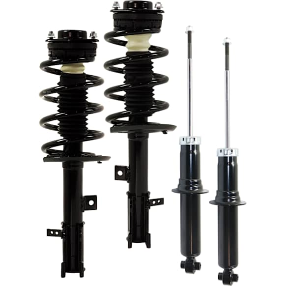 Front and Rear, Driver and Passenger Side Shock and Fully Loaded Strut