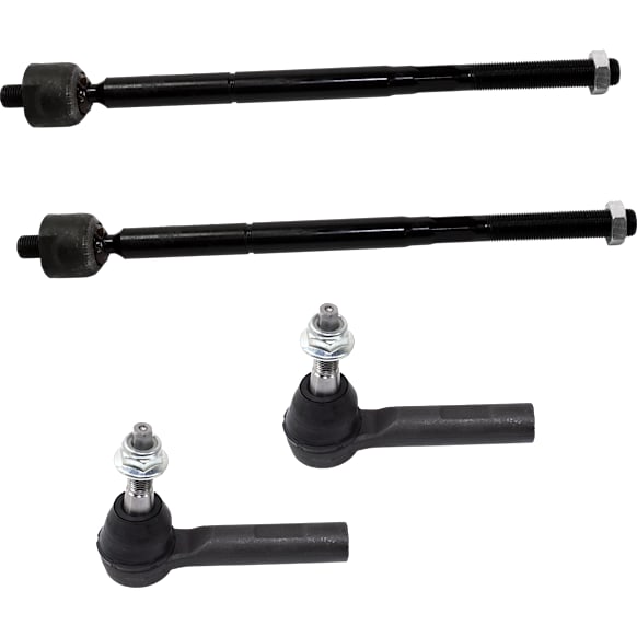 Front, Driver and Passenger Side, Inner and Outer Tie Rod Ends