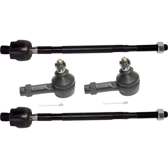Front, Driver and Passenger Side, Inner and Outer Tie Rod Ends