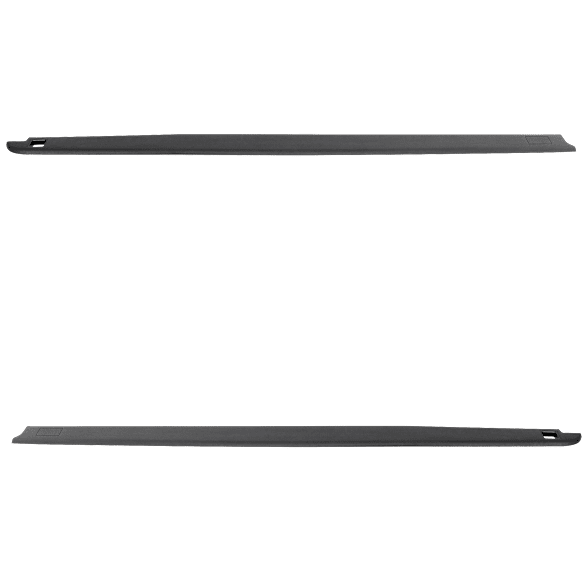 Non-wrap, Driver and Passenger Side Bed Rail Caps, Black, Plastic, 6 Ft. Bed