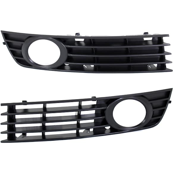 Front, Driver and Passenger Side Fog Light Trims, Primed, Type 2, Except Cabriolet Model