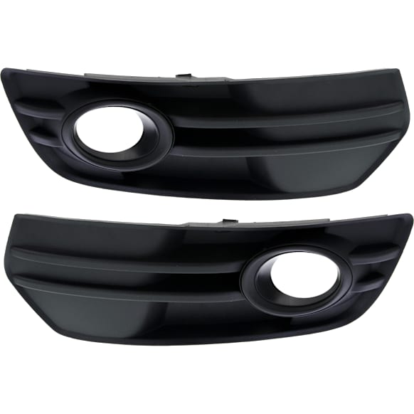 Front, Driver and Passenger Side Fog Light Trims, Primed, For Models Without S-Line Package