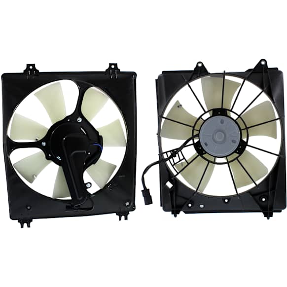 2012 Acura TL - Radiator and A/C Condenser Fan Driver and Passenger Side, 6 Cyl 3.5L, Single fan