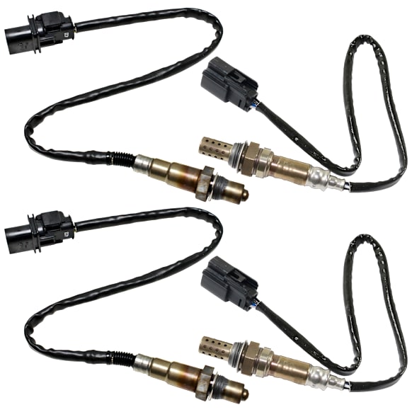 2012 Ford F-150 - Before and After Catalytic Converter, Passenger Si Oxygen Sensor, Eng. VIN: T, FI, Turbocharged, GAS, Set of 4, 6 Cyl 3.5L