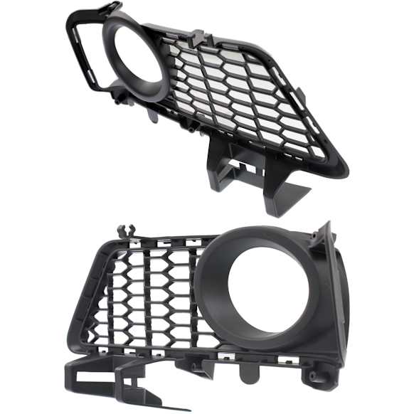 Front, Driver and Passenger Side Fog Light Trims, Primed, Base Model, with M Sport Package, Sedan