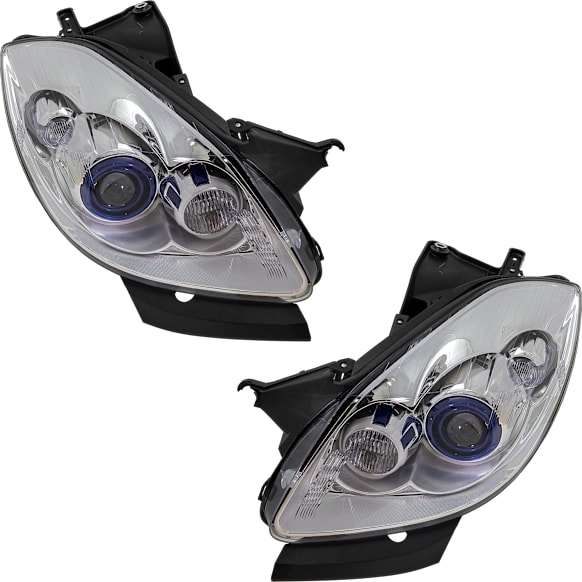 2012 Buick Enclave - Driver and Passenger Side Halogen Headlight, With bulb(s), For Models Without Adaptive Frontlighting Systems (AFS), OE Replacement