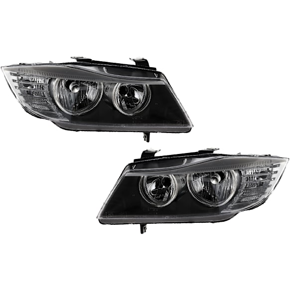 2009 BMW 328i - Driver and Passenger Side Halogen Headlight, Without bulb(s), OE Replacement, Wagon