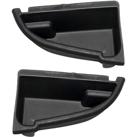 Front, Driver and Passenger Side, Outer Fog Light Trims, Primed, For Models With M Package