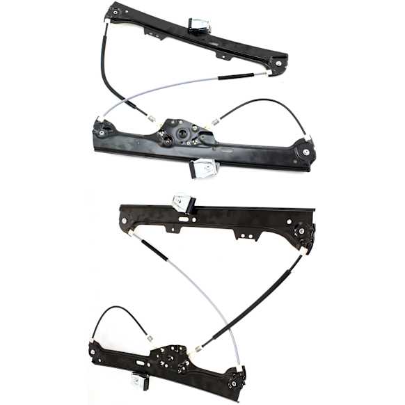 Front, Driver and Passenger Side Power Window Regulator, Without Motor