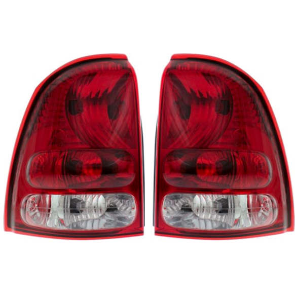 2004-2007 Buick Rainier - Driver and Passenger Side Halogen Tail Light, With bulb(s), OE Replacement