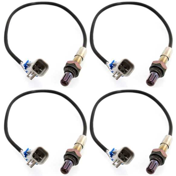 2005 Chevrolet Silverado 1500 Hybrid - Before and After Catalytic Converter, Driver and P Oxygen Sensor, Engine VIN: B, FI, Naturally Aspirated, GAS, Set of 4, 4-wire, 8 Cyl 5.3L