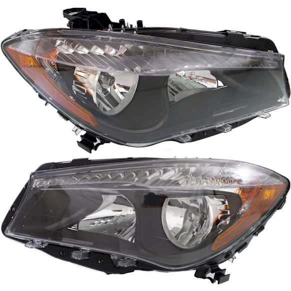 2016 Mercedes Benz CLA250 - Driver and Passenger Side Halogen Headlight, With bulb(s), For Models Without HID Option, OE Replacement