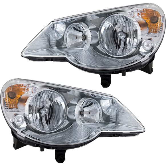 2007 Chrysler Sebring - Driver and Passenger Side Halogen Headlight, With bulb(s),  Type 1, OE Replacement, Sedan