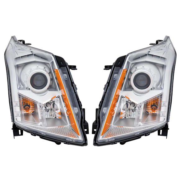 Driver and Passenger Side Headlights, with Bulbs, Halogen, Sport Utility