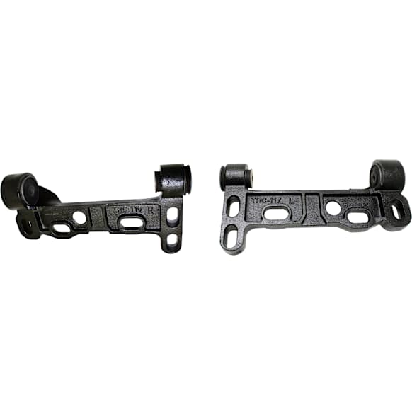 Control Arm Bracket - Front, Driver and Passenger Side, Lower, Black, Iron