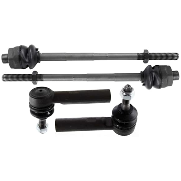 Front, Driver and Passenger Side, Inner and Outer Tie Rod Ends