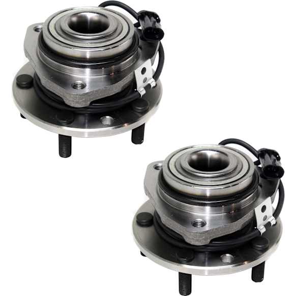 2003 Chevrolet S10 Base - Front Wheel Hub, 4-Wheel ABS, 4WD, 5 Lugs, With Bearing, With Sensor