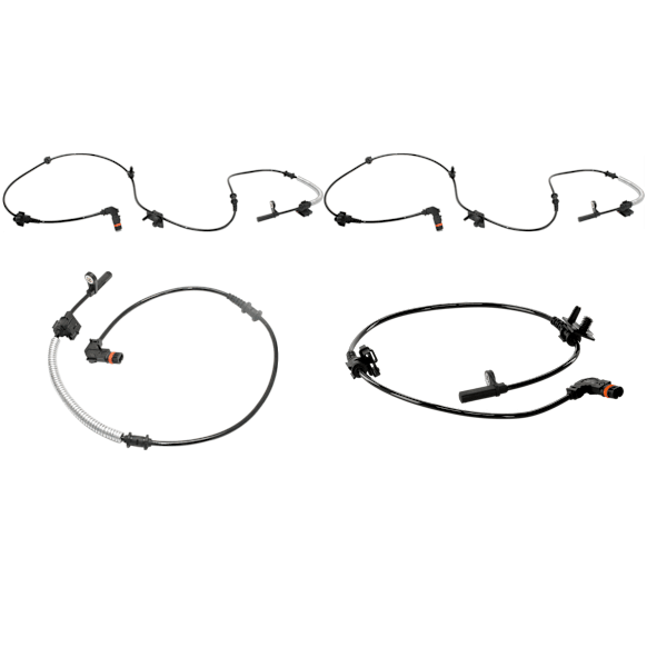 Front and Rear, Driver and Passenger Side ABS Speed Sensor Set of 4