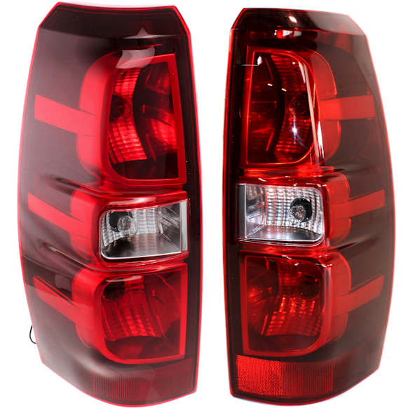 2009 Chevrolet Avalanche - Driver and Passenger Side Halogen Tail Light, With bulb(s), OE Replacement