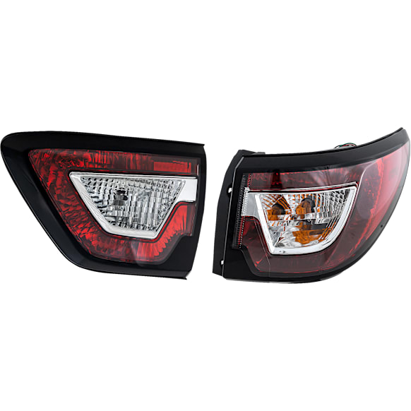 Passenger Side, Inner and Outer Halogen Tail Light, With bulb(s), OE Replacement,, CAPA Certified