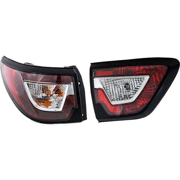 Driver Side, Inner And Outer Halogen Tail Light, With bulb(s), OE Replacement,, CAPA Certified