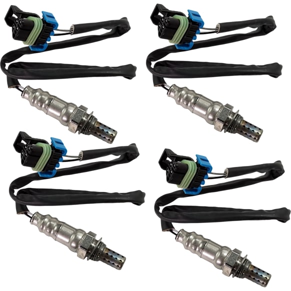 2011 Chevrolet Equinox - Before and After Catalytic Converter, Front and Re Oxygen Sensor, Set of 4, 4-wire, 6 Cyl 3.0L