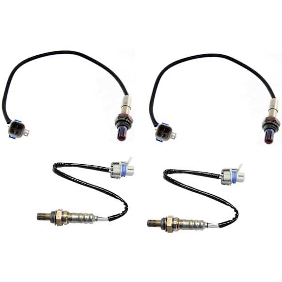 Before and After Catalytic Converter Oxygen Sensor, Set of 4, 4-wire