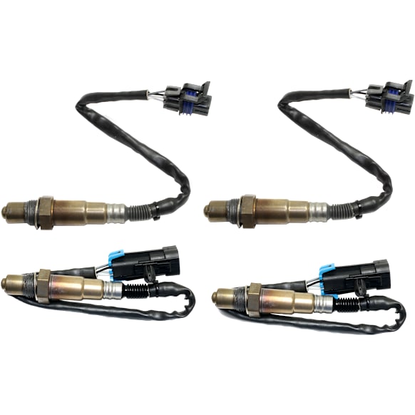 Before and After Catalytic Converter, Driver and Passenger Side Oxygen Sensors, 4-Wire