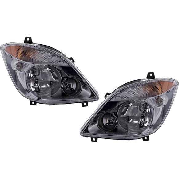 2013 Mercedes Benz Sprinter 2500 - Driver and Passenger Side Halogen Headlight, With bulb(s), OE Replacement